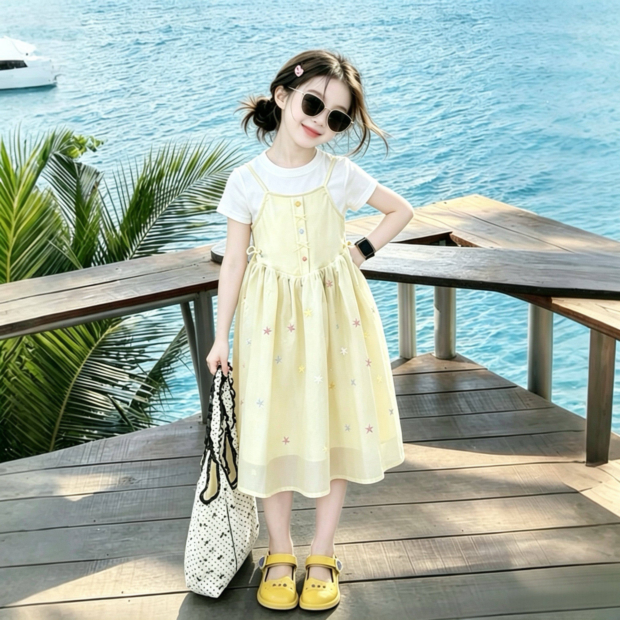 女童连衣裙夏新款女孩夏季裙子小女孩绝美公主裙儿童夏装女宝夏裙