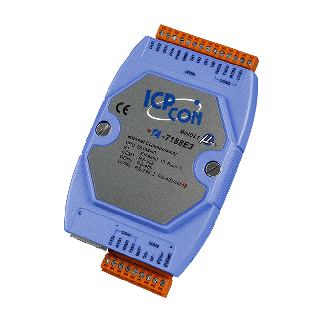 泓格 I-7188E3（D）串口转以太网的可编程控制器I-7188E3D-232