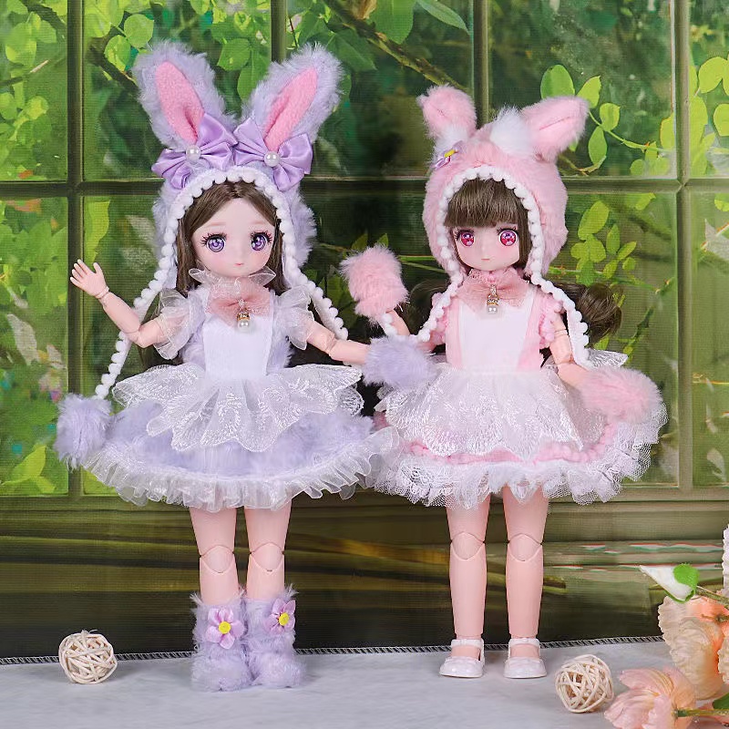 32cm精致漫画娃娃仿真玩偶sd儿童