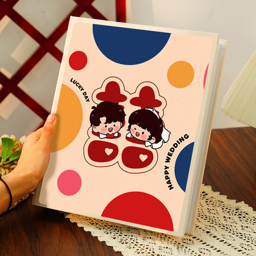 订婚情侣恋爱记录册拍立得收藏册