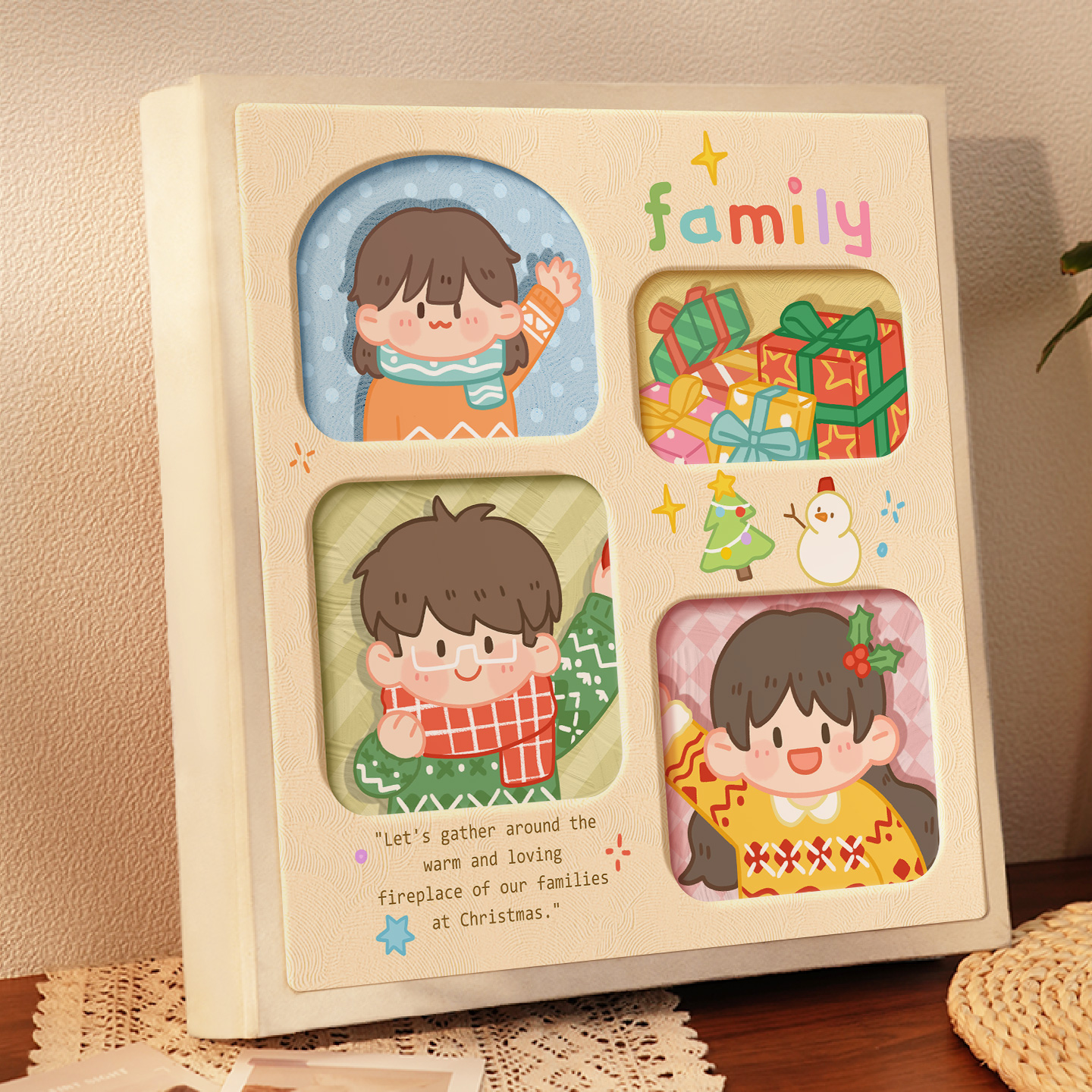 1000张儿童相片收藏纪念册送礼盒