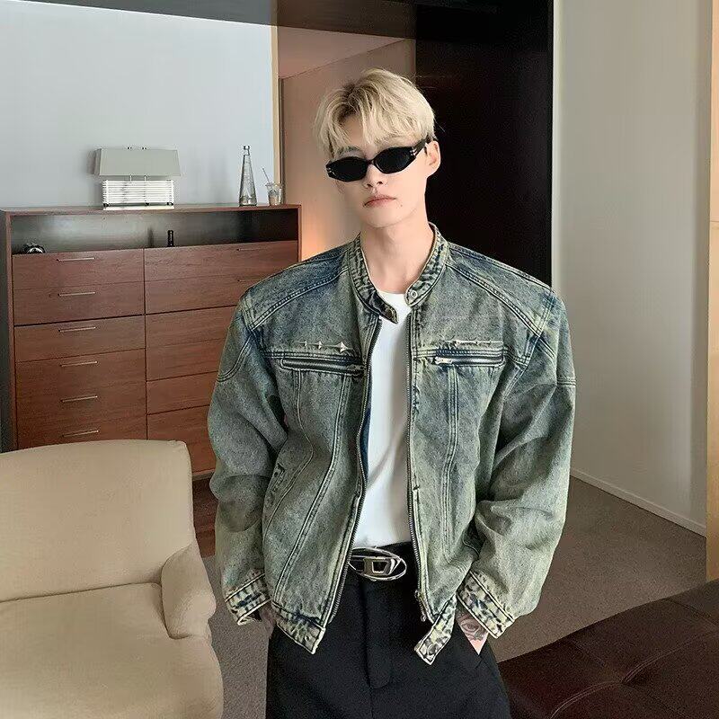 2026春秋痞帅外套男ins高街潮牌港风日系原宿风韩版潮流宽松夹克