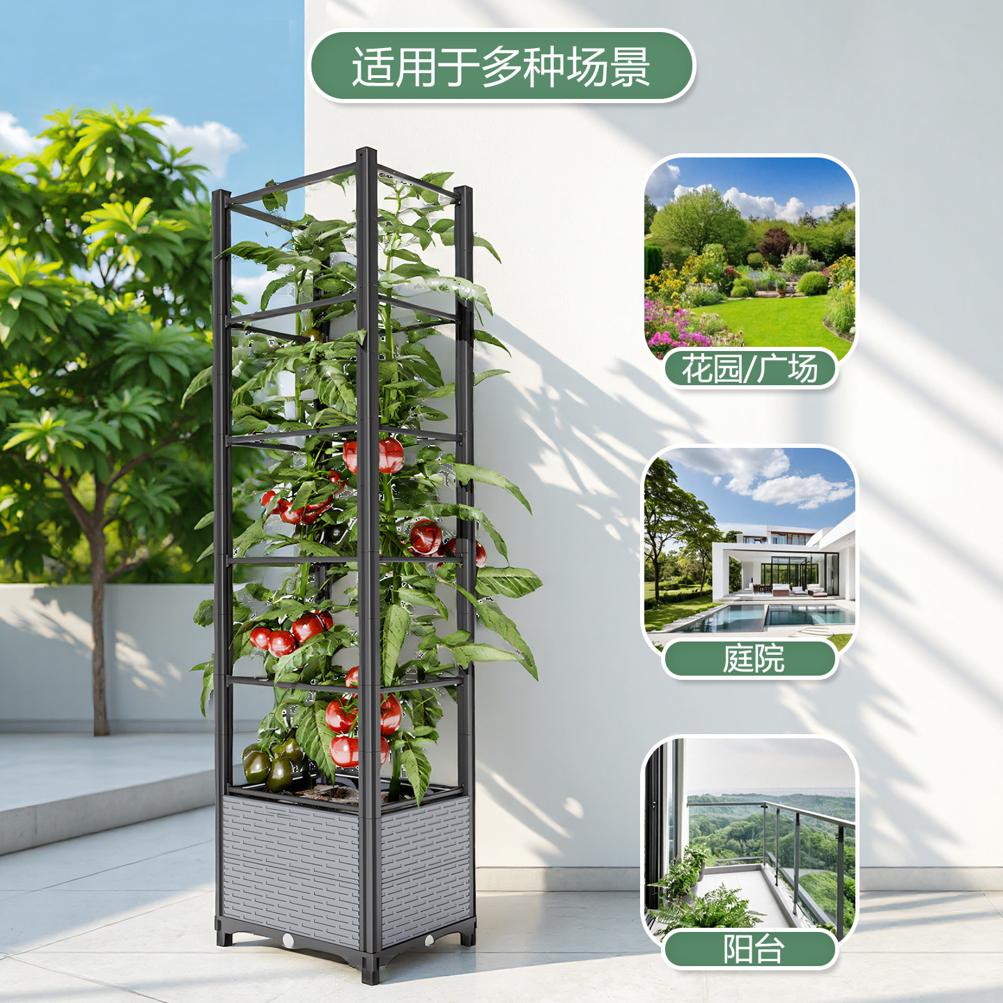 花架爬藤架蔬菜种植固定杆户外庭院葡萄架月季爬藤架阳台置物架箱,住宅家具,花架/花几,淘宝优惠券,粉丝福利购,淘宝优惠卷