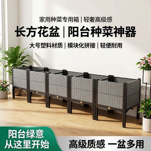 塑料花箱种菜专用箱花盆
