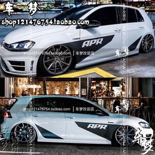 GTI APR专用改装 车贴 适用于大众高尔夫6 奥迪A3 POLO 拉花 7.5
