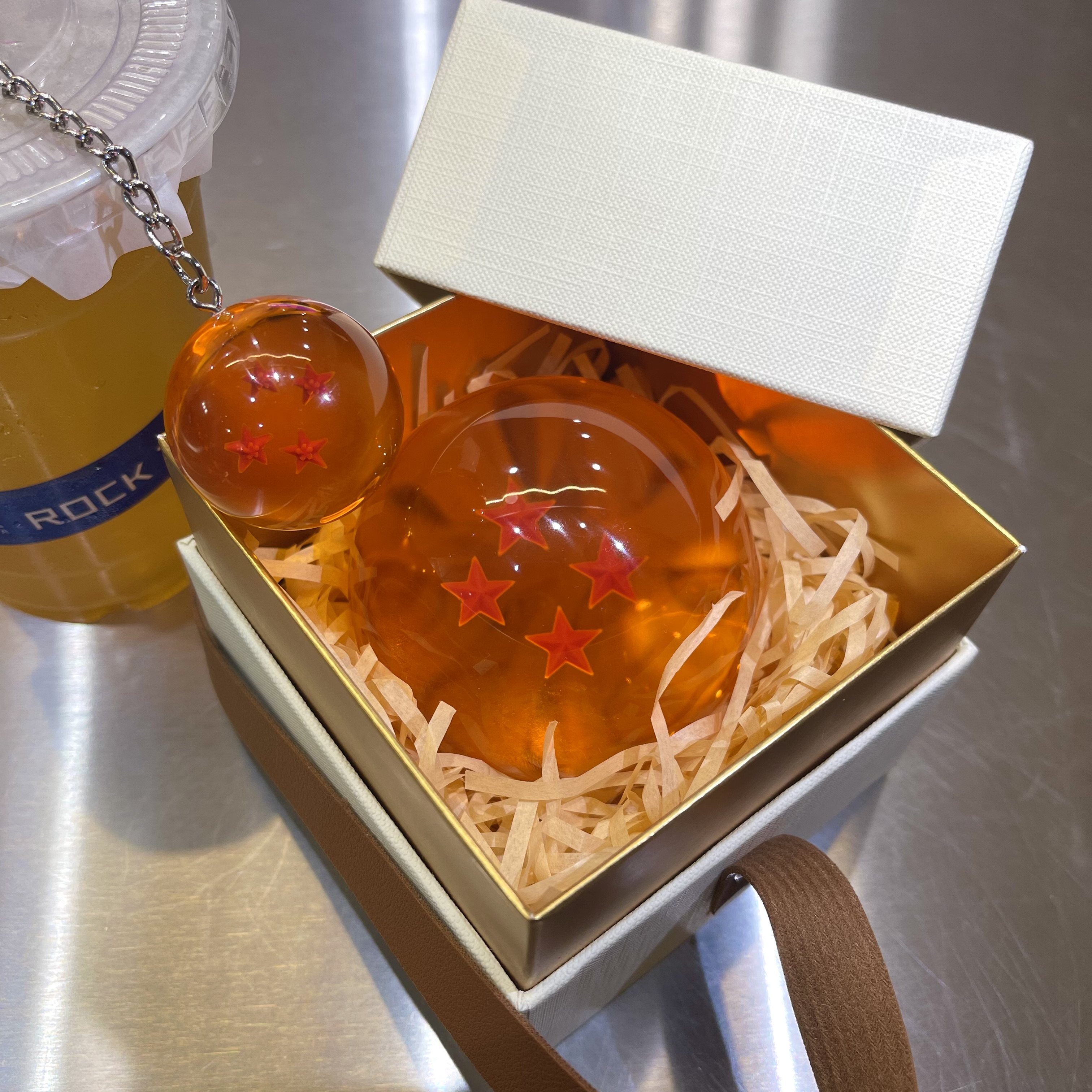 七龙珠球龙珠球7.6cm摆件钥匙扣儿童树脂亚克力送朋友孩子生日