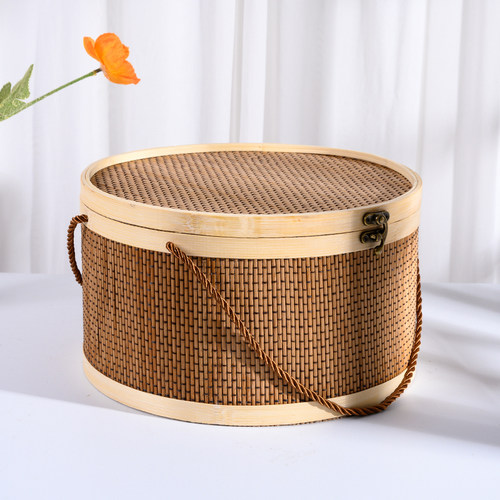 青田糖糕年糕馒头大闸蟹竹篮