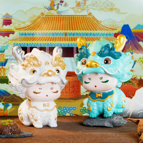 故宫淘宝中国风神龙手办礼物