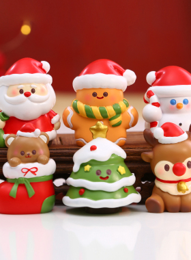 圣诞老人玩偶盲盒摆件儿童圣诞节交换礼物学生幼儿园小礼品送老师