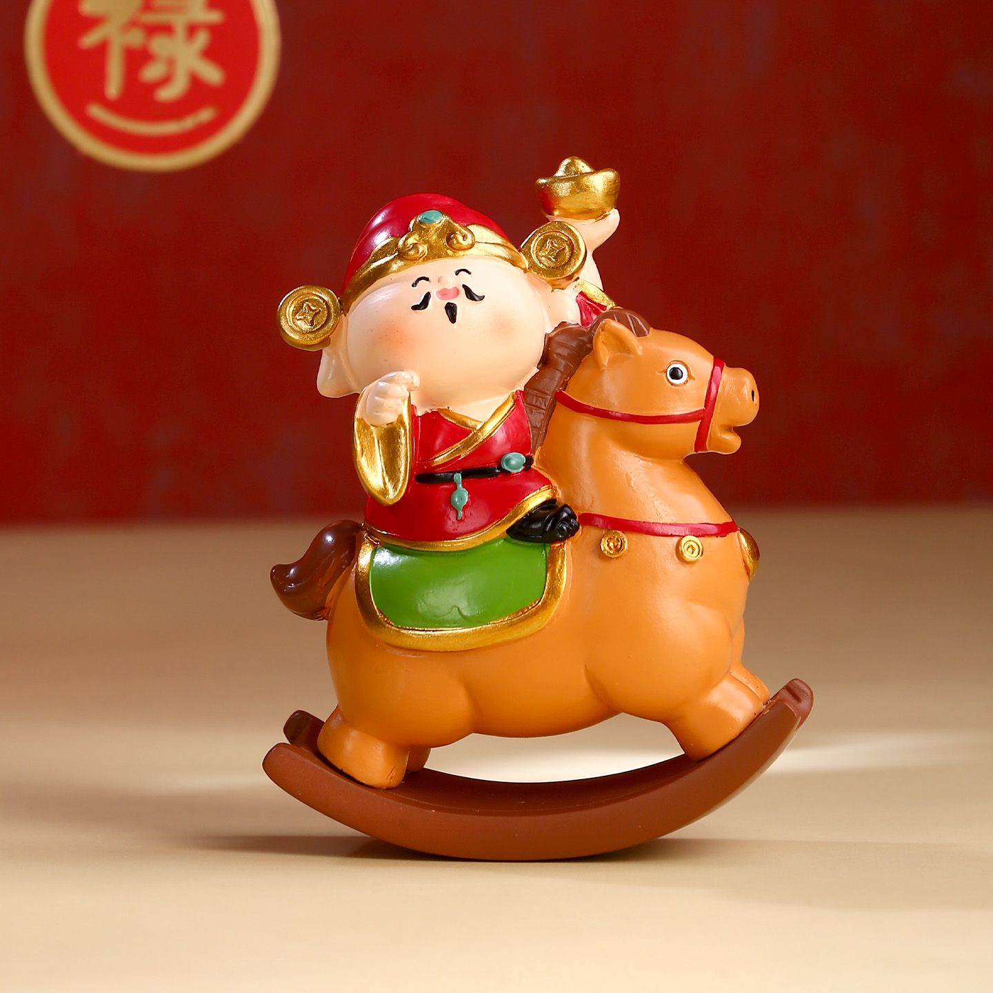 马上有钱摆件工位情绪稳定神器