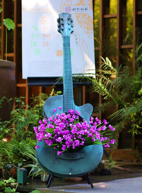 田园风美式乡村做旧布置阳台花架