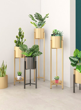 花架墙角摆件铁艺装饰北欧