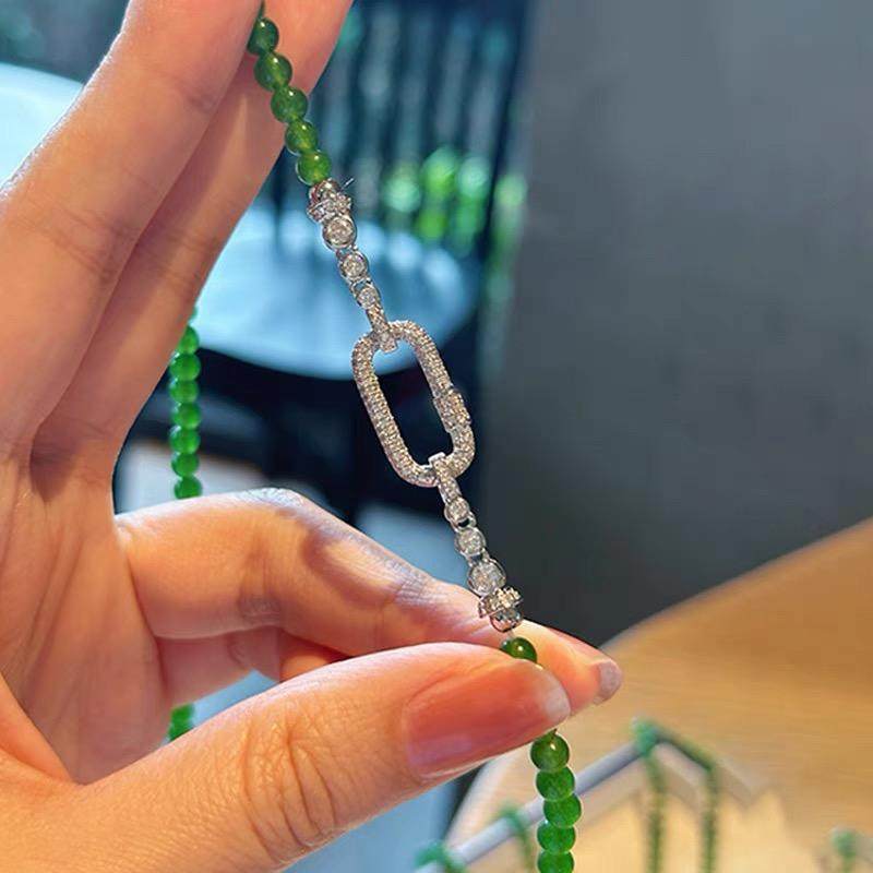 翡翠项链延长扣头万能DIY