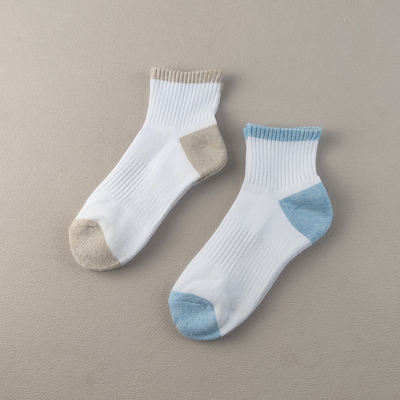 外贸库存女士中筒袜子纯棉毛巾底微瑕四季款吸汗束腰透气女运动袜