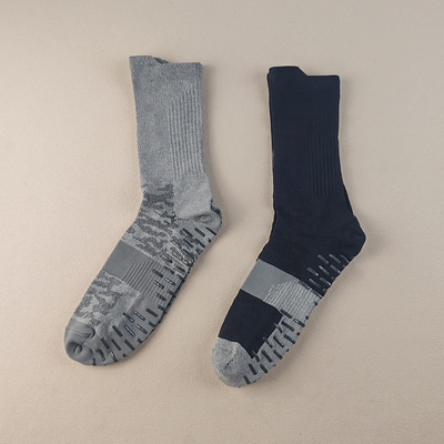 外贸单男士高筒点胶防滑运动袜户外登山速干排汗四季瑜伽跑步袜子