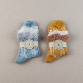 库存尾货春夏薄款 甜美风蕾丝花边可爱浮雕中筒袜女纯色百搭女袜子