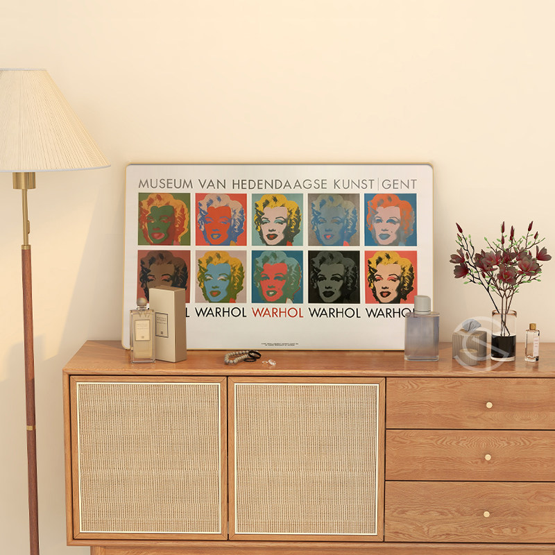 小众复古桌面装饰画民宿玄关人物摆件画玛丽莲梦露明星抽象挂画