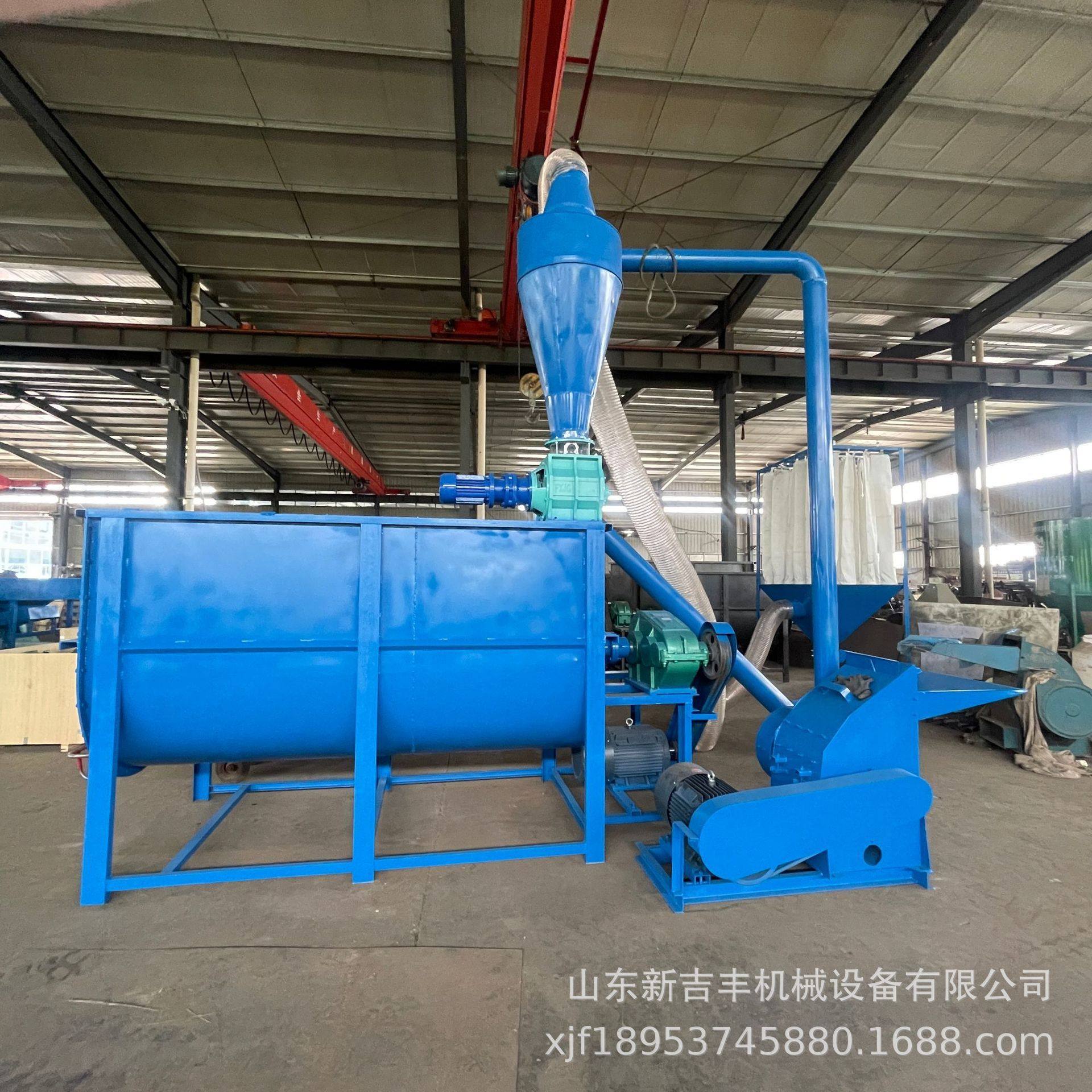 大型养殖饲料粉碎生产线干湿两用玉米棒秸秆粉碎机锤片草粉打粉机,五金/工具,拌料机,淘宝优惠券,粉丝福利购,淘宝优惠卷