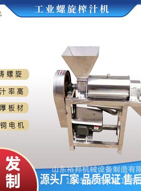 油柑榨汁机 大型不锈钢工业螺旋果蔬榨汁设备 杨梅苹果菠萝榨汁机