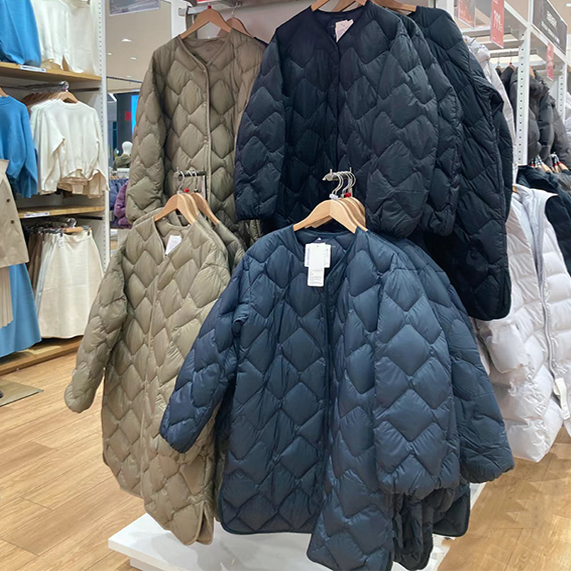 品牌折扣中长轻薄羽绒服内胆秋冬