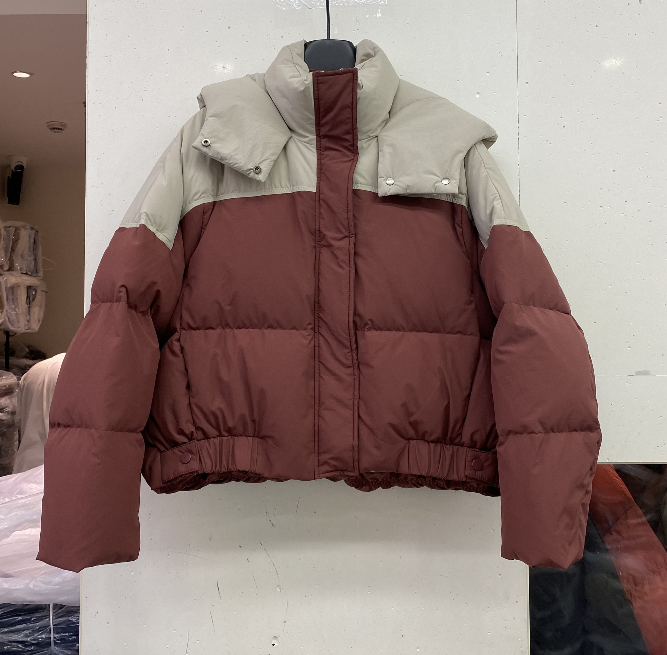 sicily短款带帽羽绒服