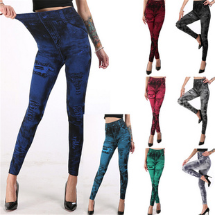 Hip Leggings多色提臀仿牛仔打底裤 Raise Denim Faux Multicolor