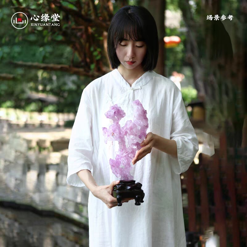 小白茶具//心缘堂琉璃摆件＜疏影青石＞太湖石中式禅意家居装饰品