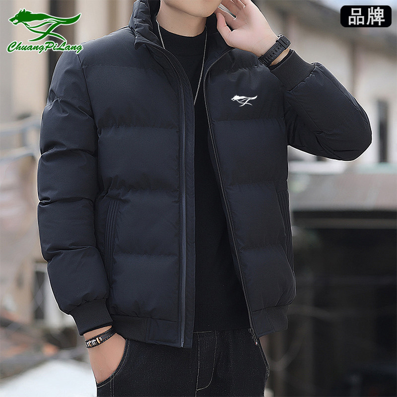 品牌新款断码男士立领棉衣时尚加厚修身版型保暖百搭休闲不挑年龄