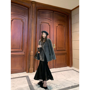 AMLUS阿金  四色环保皮草毛感chao舒服
