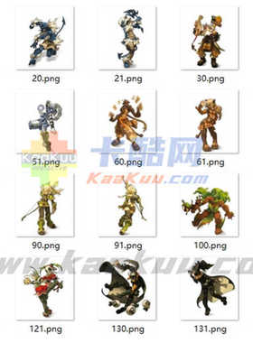 9036游戏美术资源场景素材2D资源 Q版卡通地编【DOFUS全套元素】