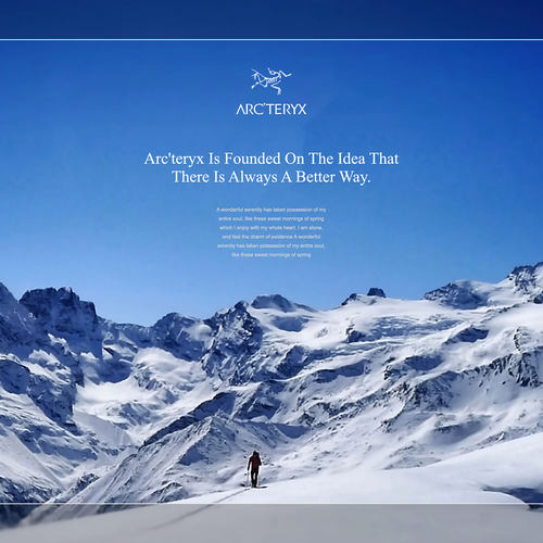 始祖鸟keynote模板100页Arc'teryx keynote 100 unique slides