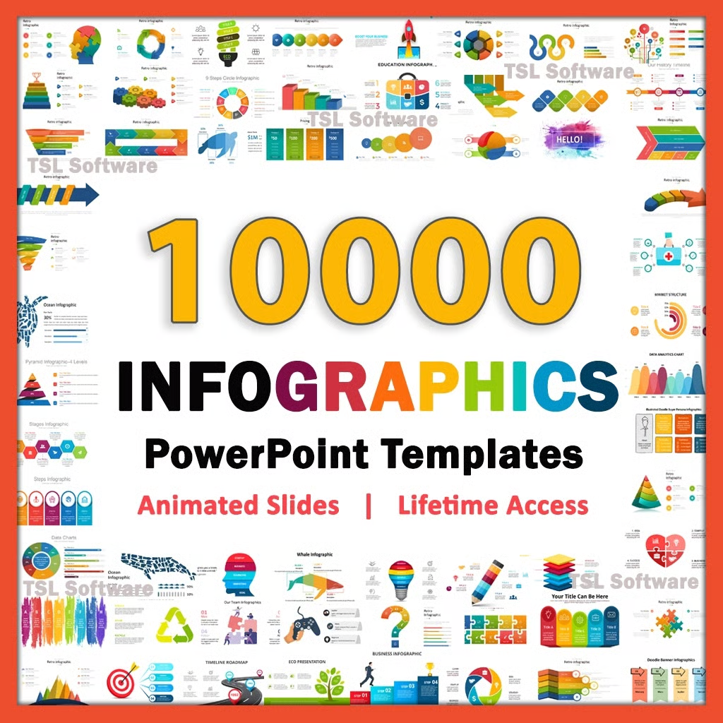 10000个PPT图表素材合集 ppt infographics 精选设计素材