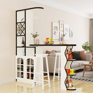 包邮吧台桌家用靠墙隔断玄关酒柜简约现代客厅餐厅小户型高脚吧桌