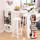 轻奢岩板吧台桌酒柜餐厅隔断柜现代简约玄关柜转角靠墙柜子小吧台