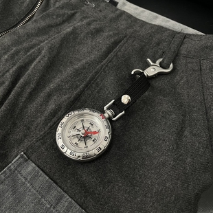 cleanfit指南针露营运动钥匙扣挂件复古登山背包腰间便携式挂饰潮