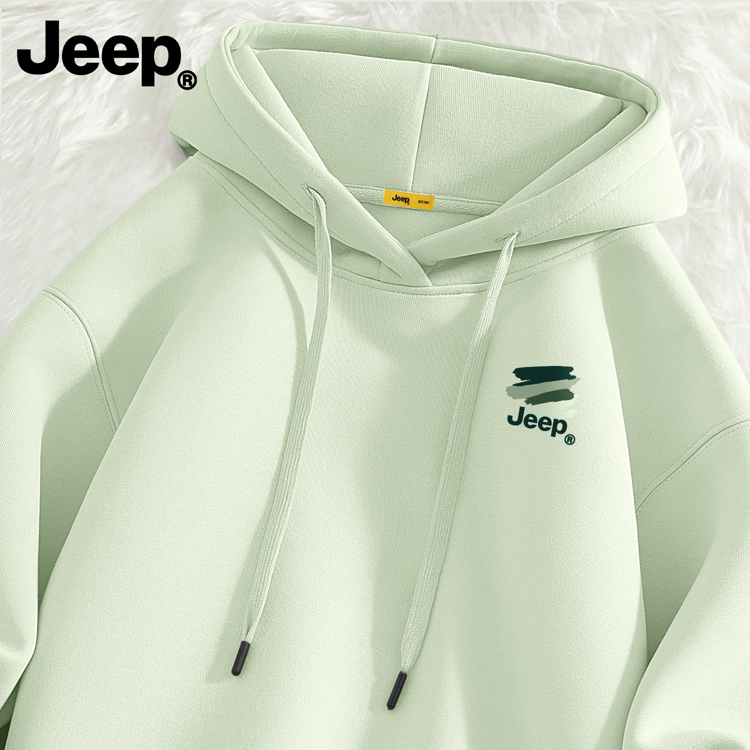 Jeep吉普美式连帽卫衣男女秋冬季