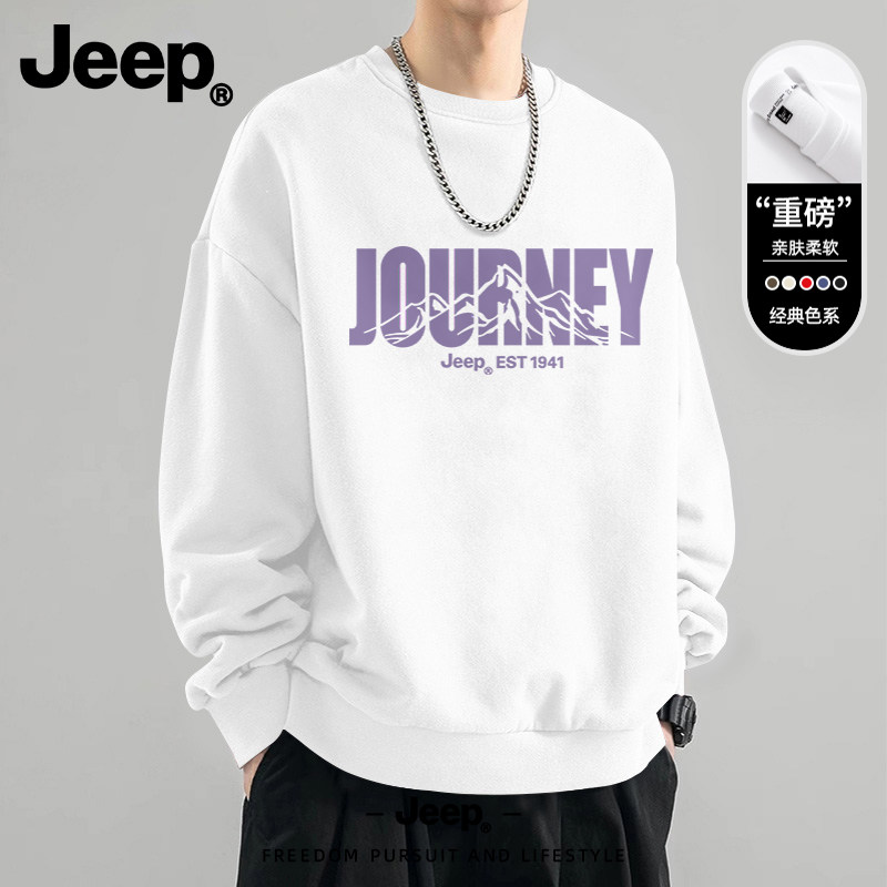 Jeep吉普重磅圆领卫衣男2026新款