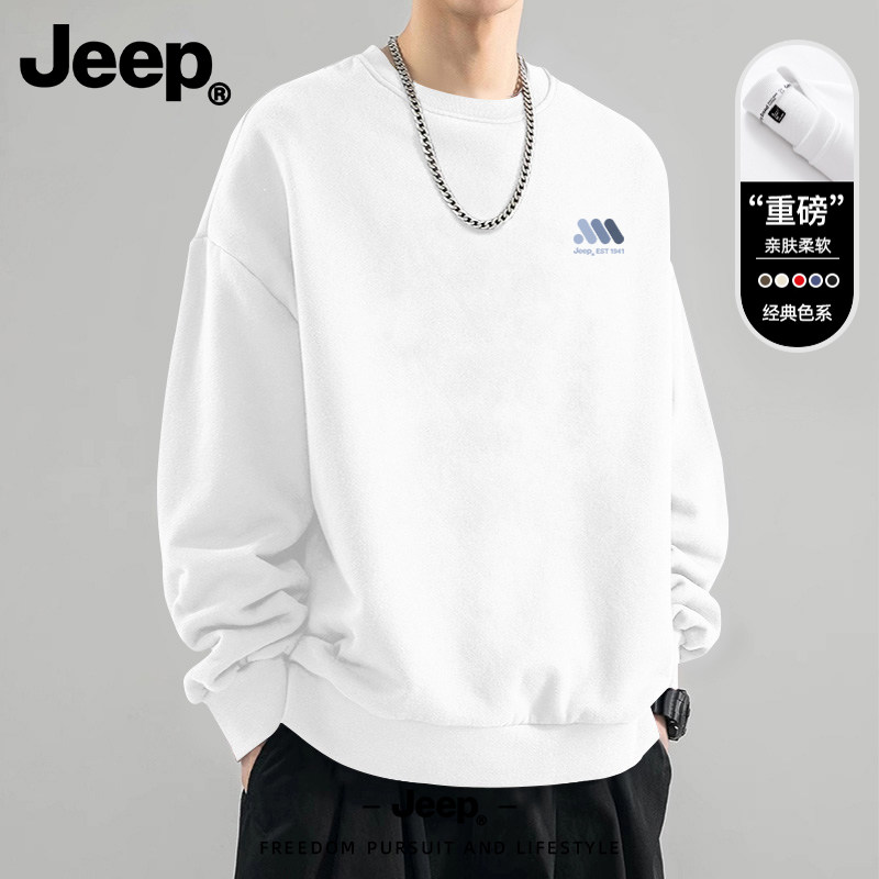 Jeep吉普美式圆领卫衣男款2026新