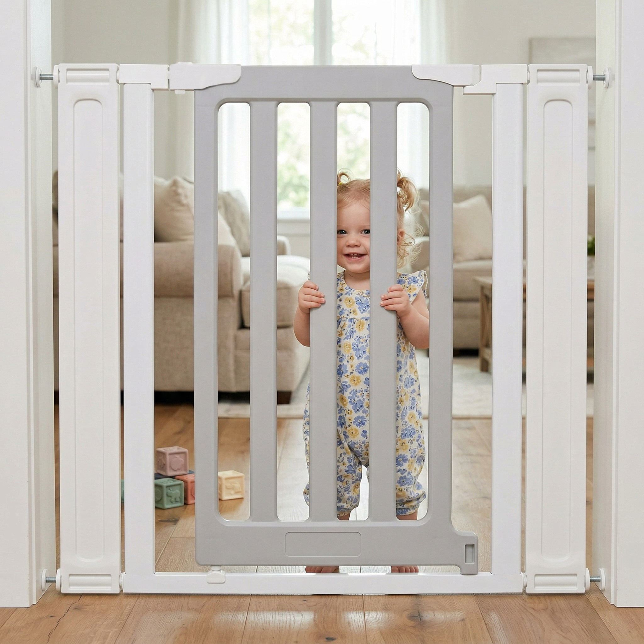 儿童安全门栏婴儿楼梯口护栏栏宝宝防护栏宠物狗围栏免打孔隔离门