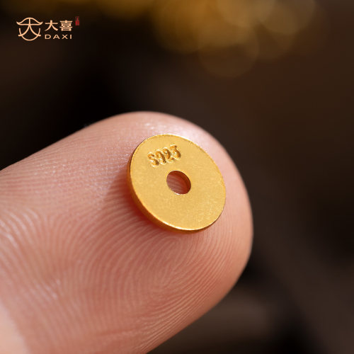 925纯银隔片直切超薄文玩配饰