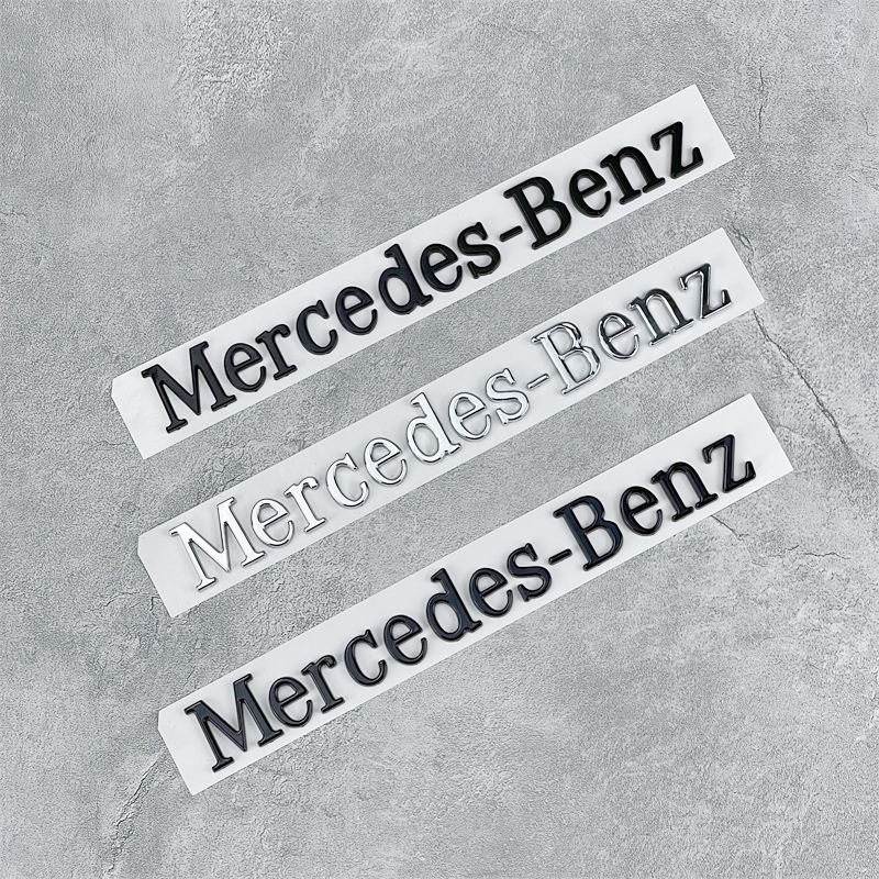 适用于梅赛德斯英文奔驰新c级a级e级glglb后尾标Mercedes-Ben字贴