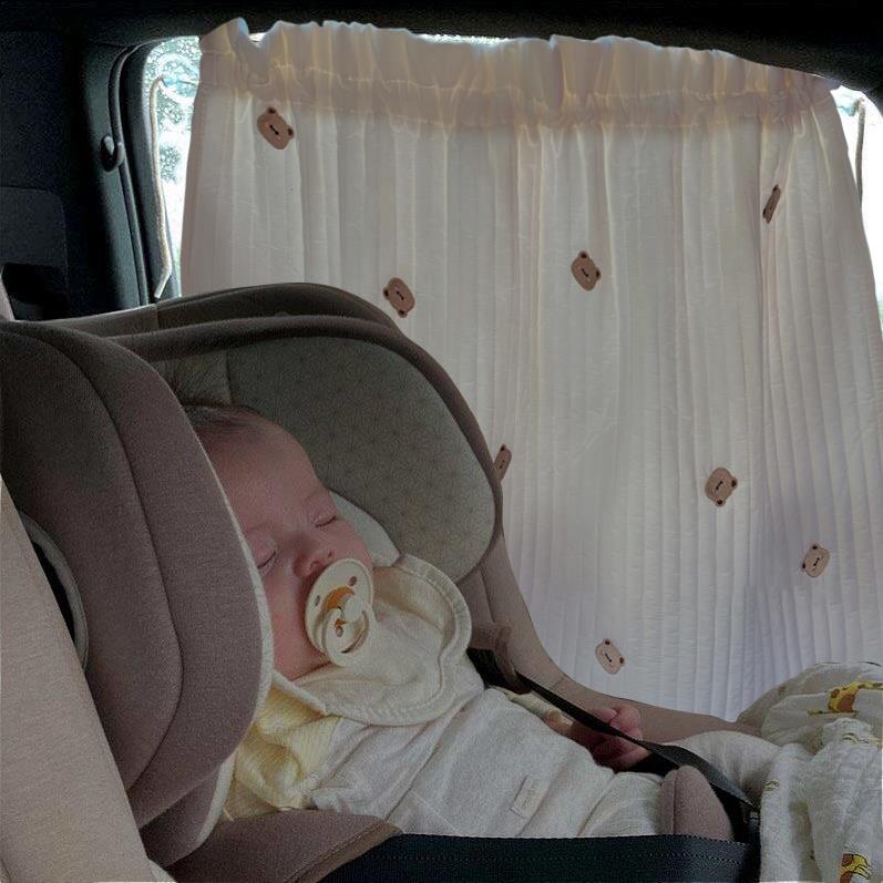 汽车遮阳帘车载车窗防晒宝宝窗帘儿童车内安全座椅隔热遮光车用