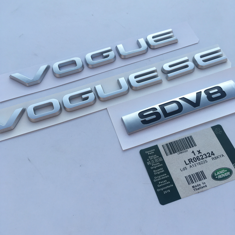新款路虎揽胜行政版车标柴油版SDV8后尾标6缸揽运改装标志车贴8缸