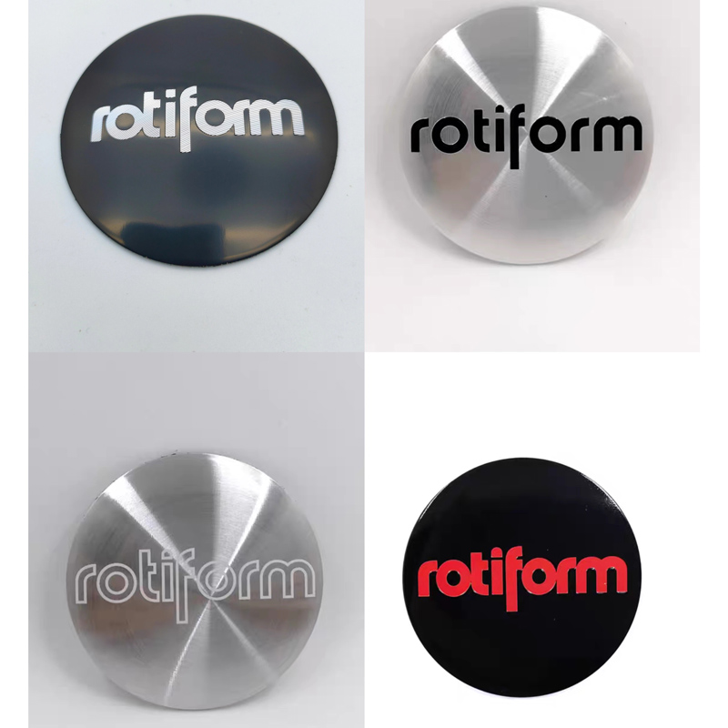 ROTIFORM改装轮毂盖标贴45MM铝合金装饰车贴56.5MM弧形车标65MM