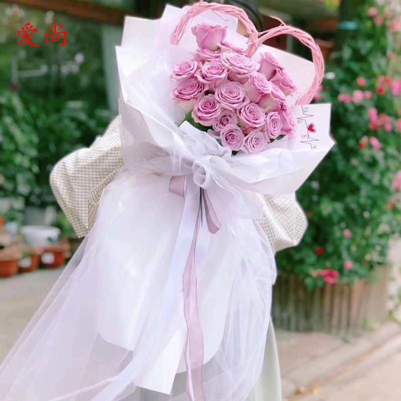 纱幔水晶纱仙女纱玫瑰花包花雪纱网花束鲜花网纱小黑裙材料大黑纱