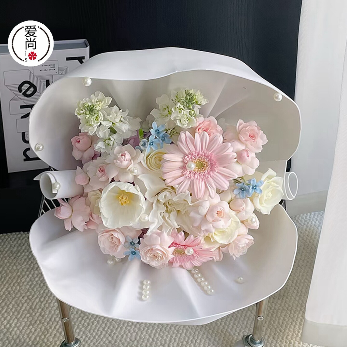 网红款掌上明珠花束泡泡棉造型纸加厚海绵纸鲜花花束包装纸包花纸