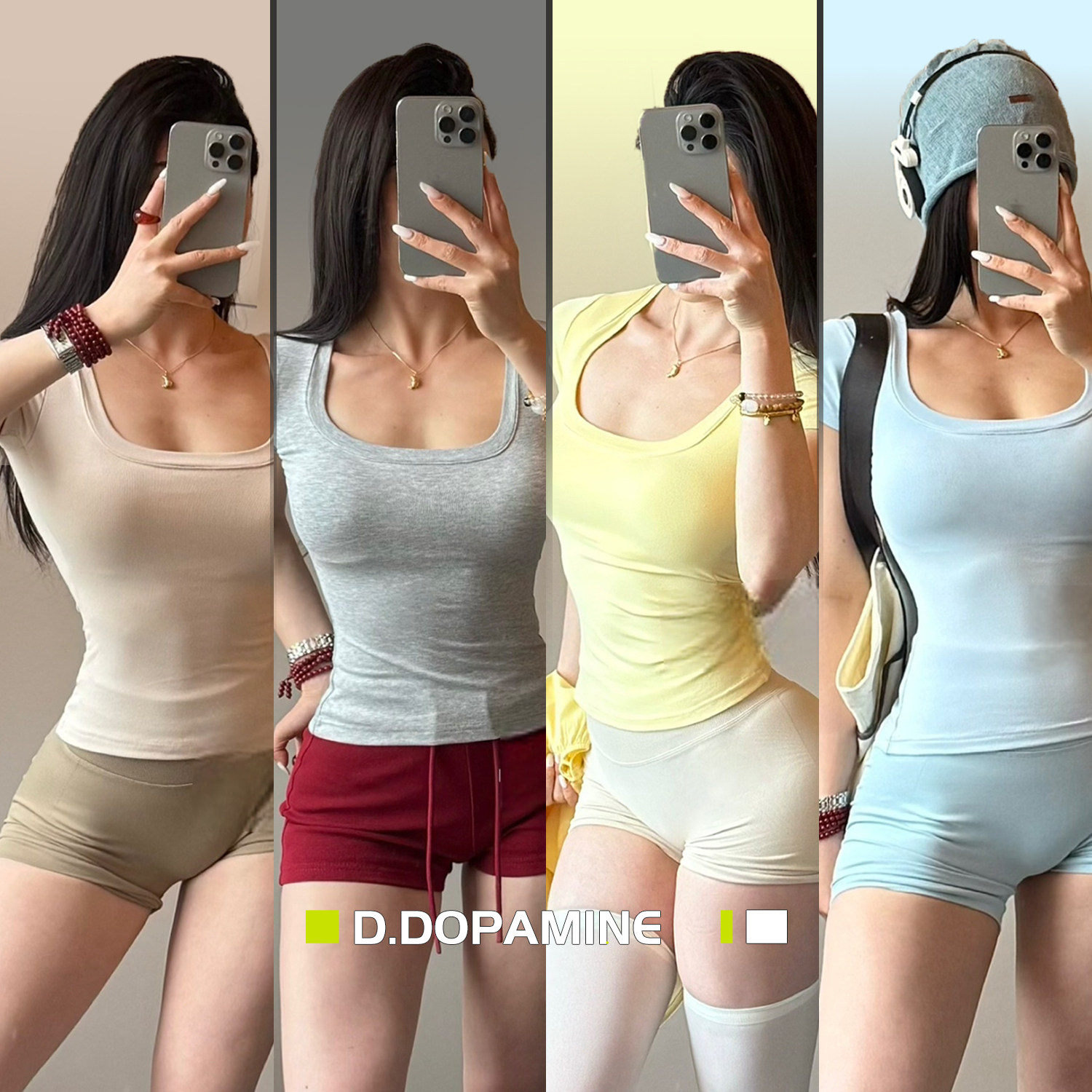 大领口外扩显胸气质收腰打底健身运动短袖带胸垫,运动服/休闲服装,运动T恤,淘宝优惠券,粉丝福利购,淘宝优惠卷