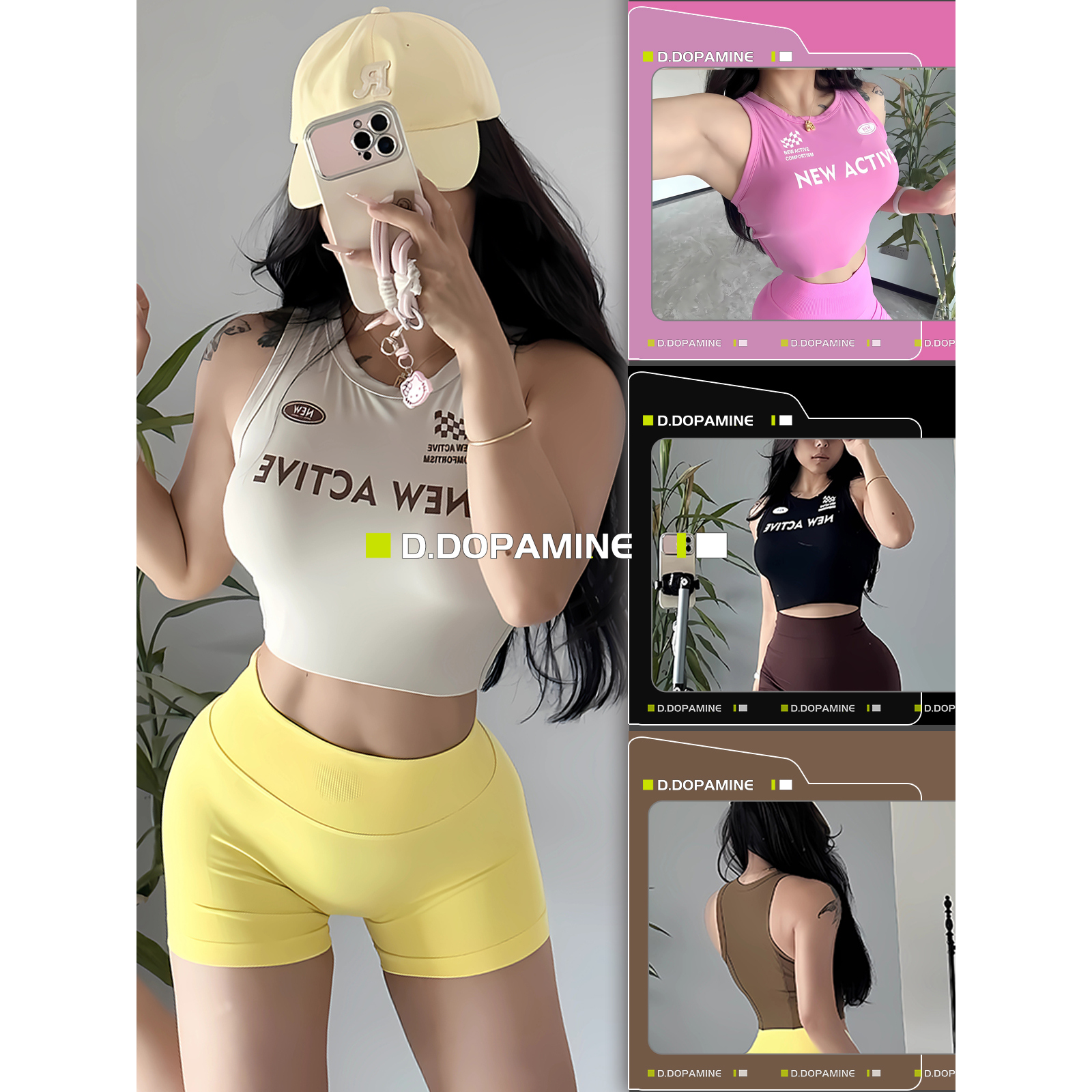 vfu同款美式复古运动内衣高强度支撑健身背心外传运动上衣带胸垫