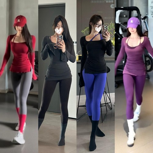 【收腰显臀显锁骨】瑜伽运动长袖