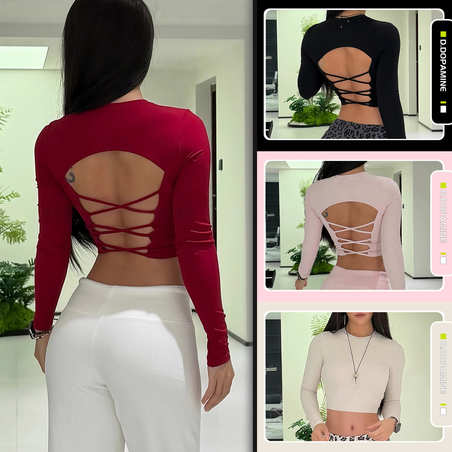 秋冬新NULS美背瑜伽服女一体杯训练健身服显瘦上衣运动长袖带胸垫,运动服/休闲服装,健身衣,淘宝优惠券,粉丝福利购,淘宝优惠卷